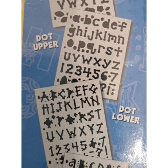 ABC "Tracers" 6 Alphabet Templates & Idea Book Fast Lettering Signs Cards Fabric - Picture 10 of 11